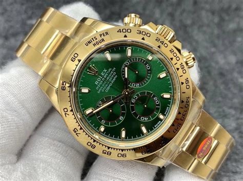 rolex gold green replica|pre owned men's rolex watches.